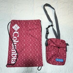 Columbia Red Backpack and Crossbody Set